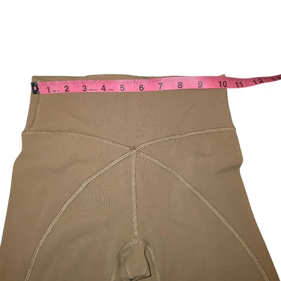 Lululemon Nude Tan High-Waisted Crop Leggings Size 2 - Picture 6 of 8